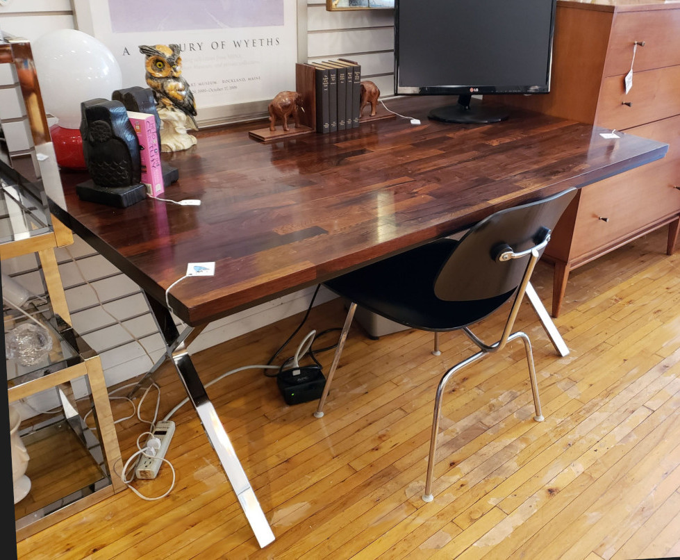 Vintage "Founders" Desk / Table Solid Rosewood